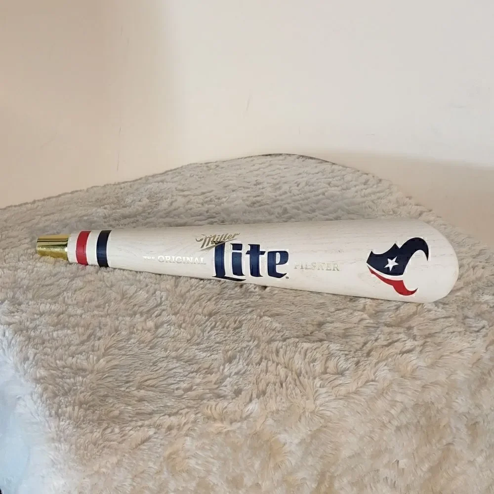Houston Texans Miller Lite Wood Beer Tap